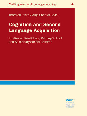 cover image of Cognition and Second Language Acquisition